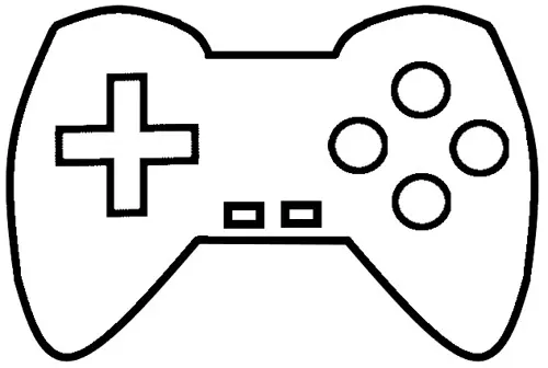 Controle de videogame em uma mesa